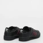 1239689 Adidas Originals Continental 80 Stripes Shoes Cblack Conavy Vivred