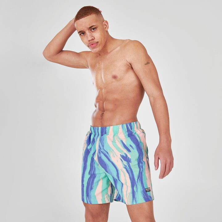 Mens Adidas Originals R Y V Allover Print Swim Shorts